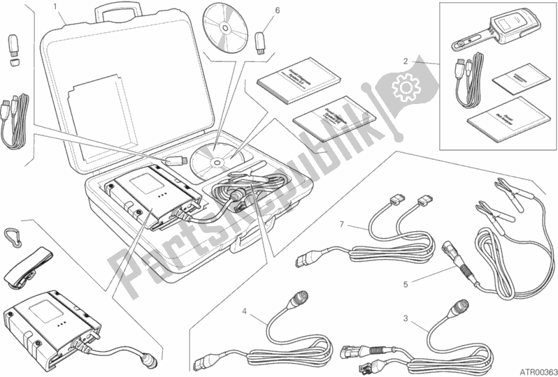 Todas as partes de Testador Dds (2) do Ducati Multistrada 1260 S Touring USA 2019